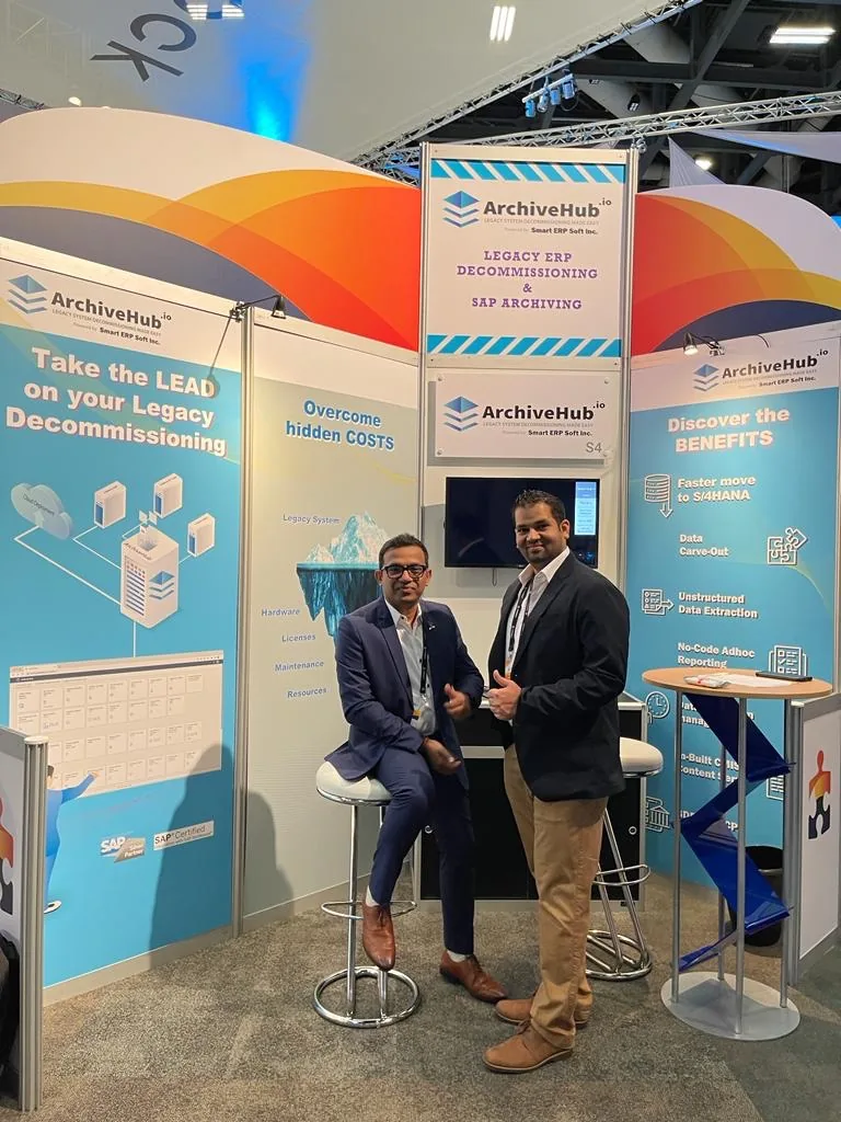 ArchiveHub team at Stand S4 during UKISUG Connect in Birmingham